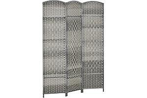 HOMCOM 3-Panel Fold Room Divider
