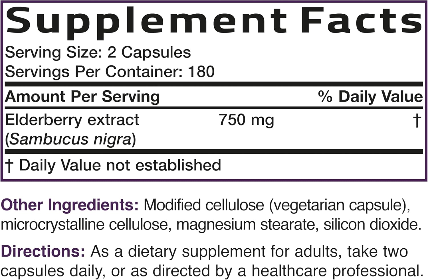 Bronson Elderberry Extra Strength, Supports Healthy Immune System & Antioxidant Protection, Non GMO, 360 Vegetarian Capsules