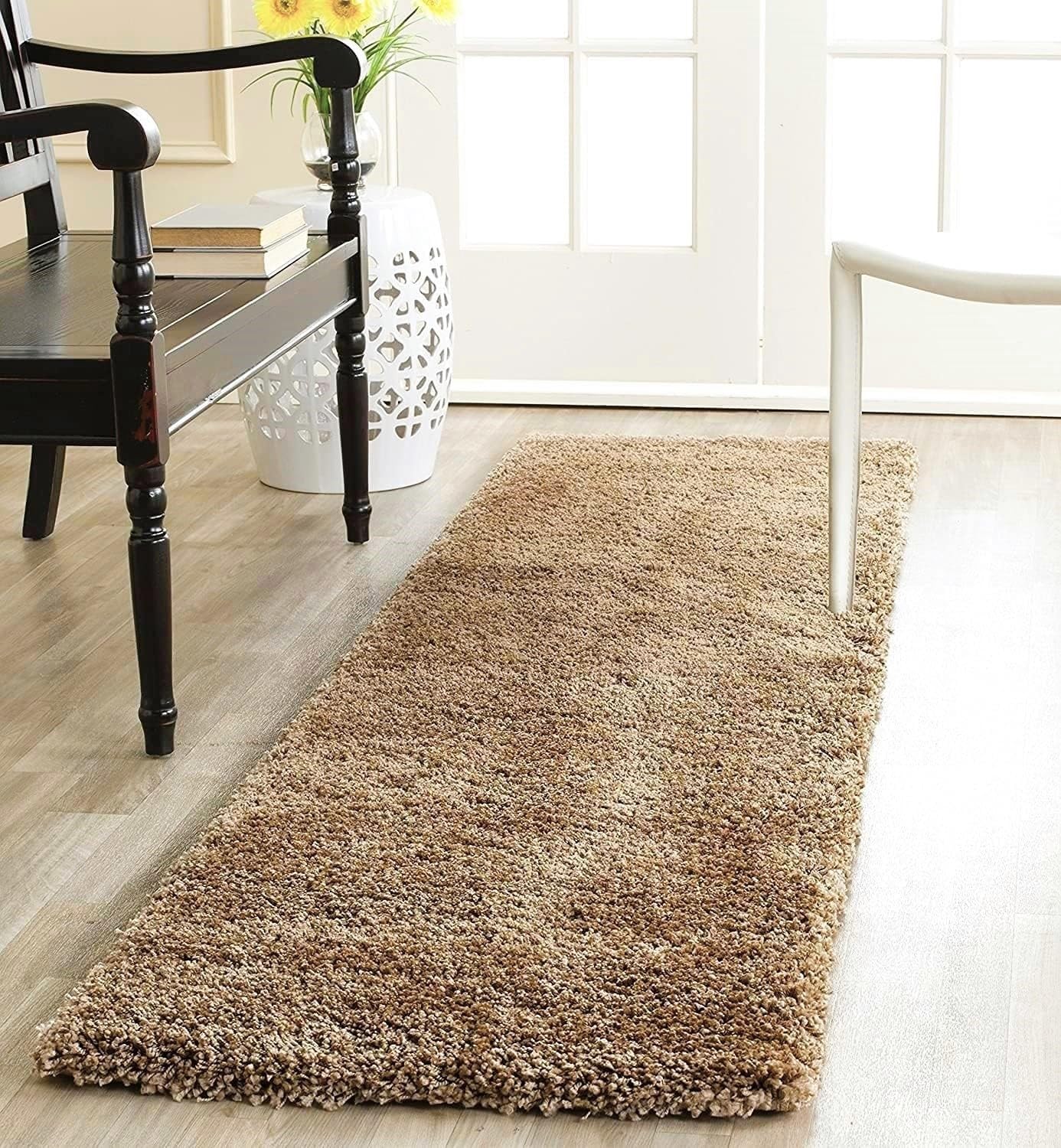 Soft Microfiber Bedside Runner - Coffee -28