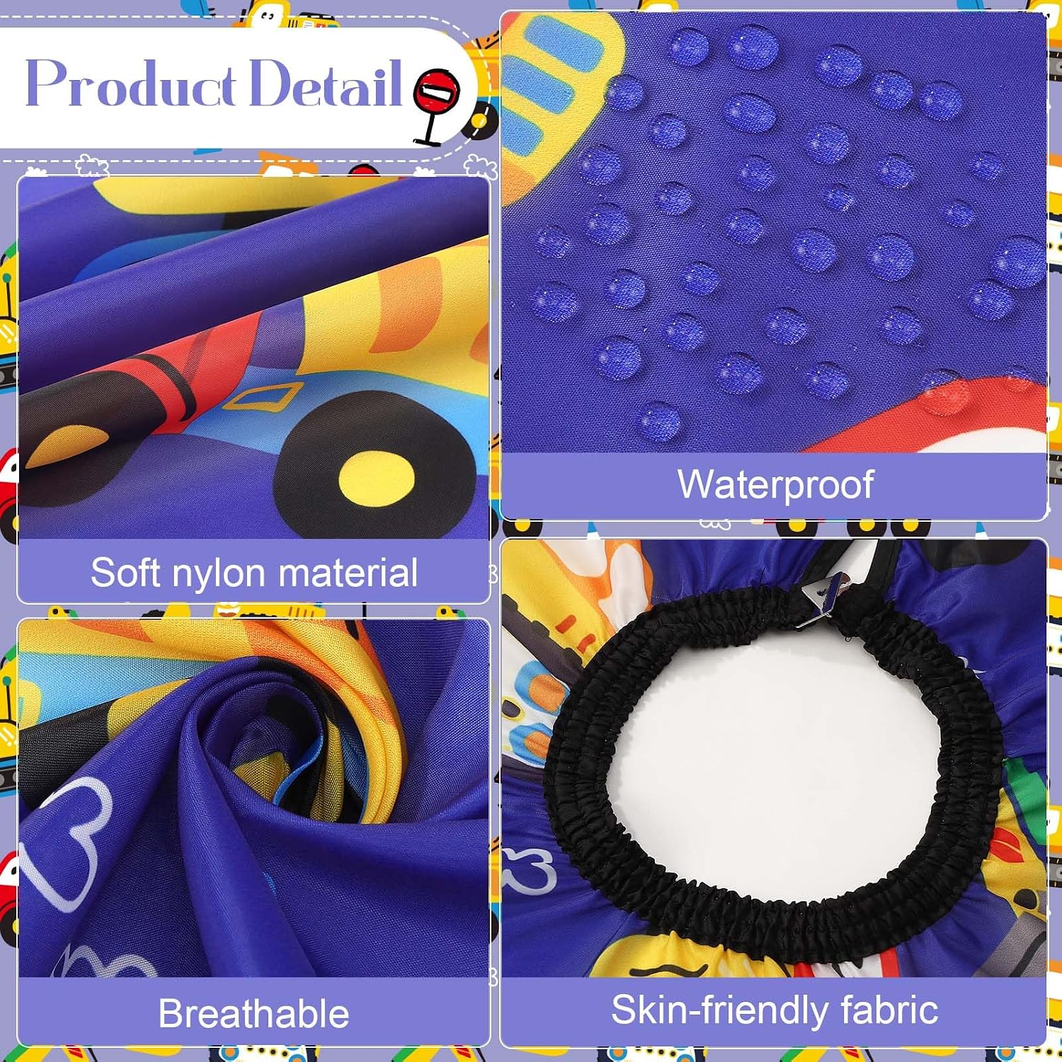 Kids Hair Cutting Cape, Professional Barber Cape for Kids, Waterproof Haircut Capes Accessories