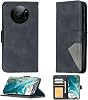 Compatible Sharp Leica Leitz Phone 1 5g Case Folio Case 1 Sheet 9H  Hardness Tempered Glass Film Card Storage BF-05 Black