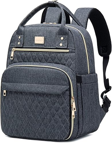 Miniatura 1 de Artelaris Mochila de almuerzo para mujer mochila aislada con soporte para botella de agua lonchera para adultos mochila multiusos con bolsillo