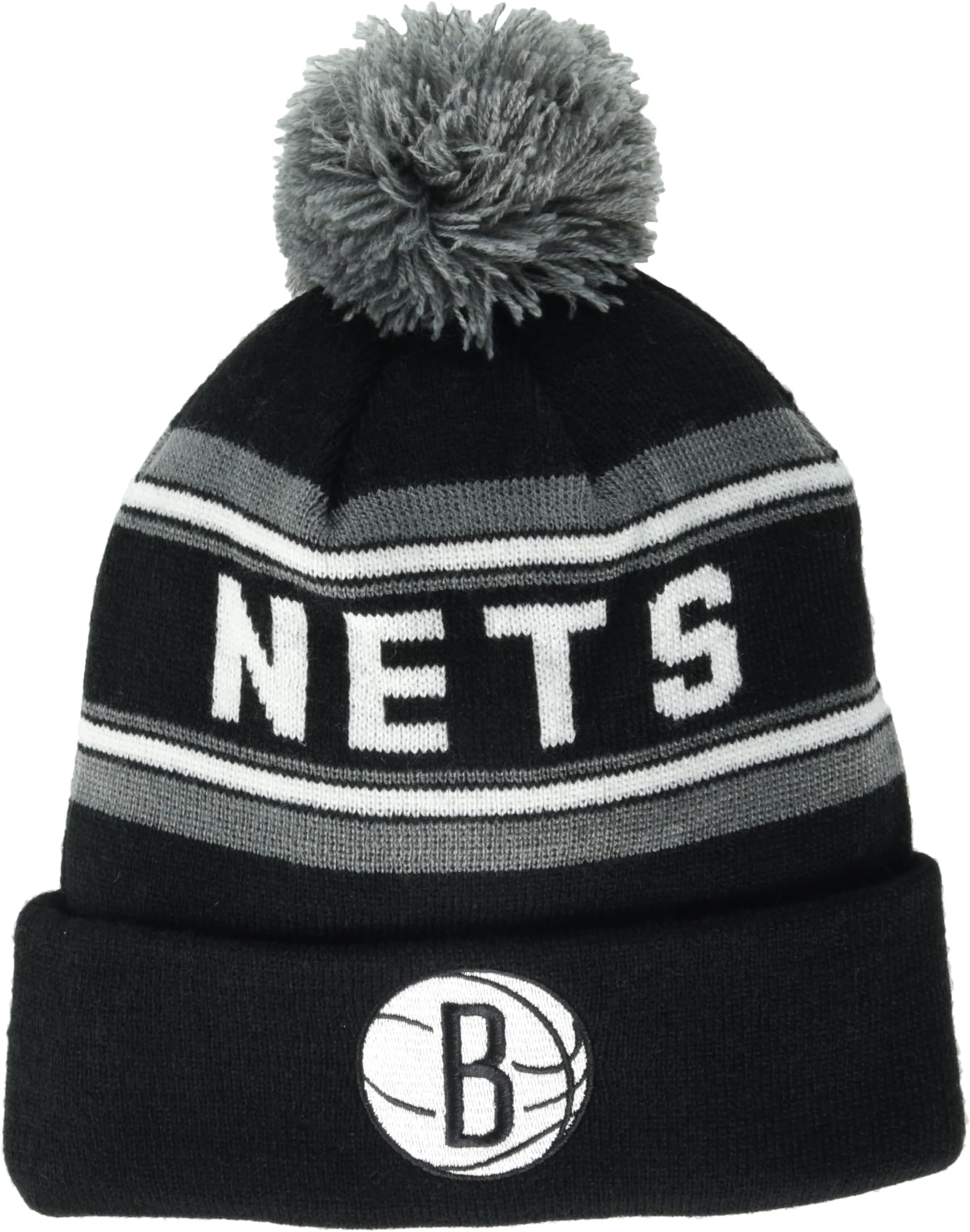 Outerstuff NBA Kids Youth 8-20 Officially Licensed Primary Logo Sport Knit Cuffed Cold Weather Pom Beanie Hat