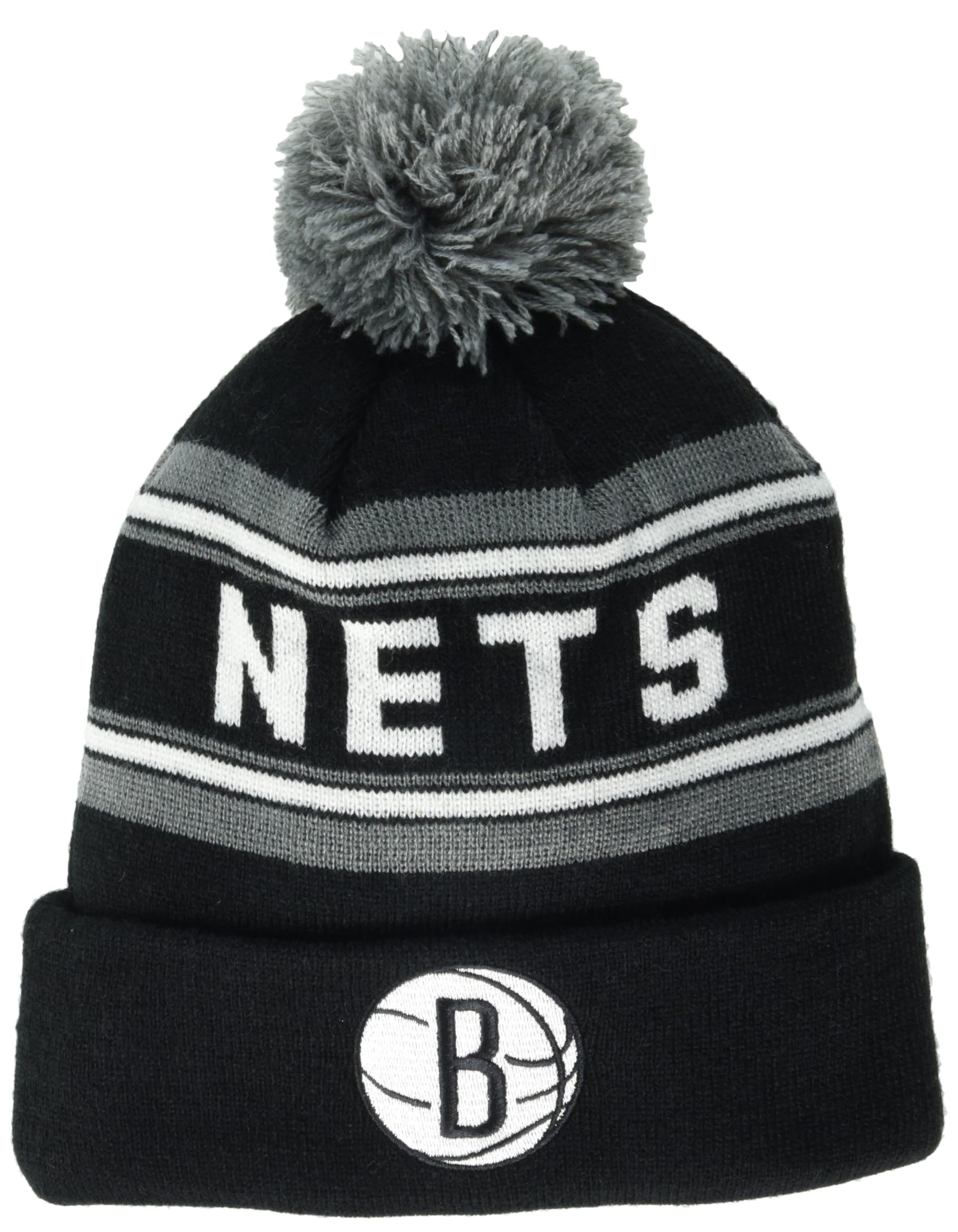 Outerstuff NBA Kids Youth 8-20 Officially Licensed Primary Logo Sport Knit Cuffed Cold Weather Pom Beanie Hat