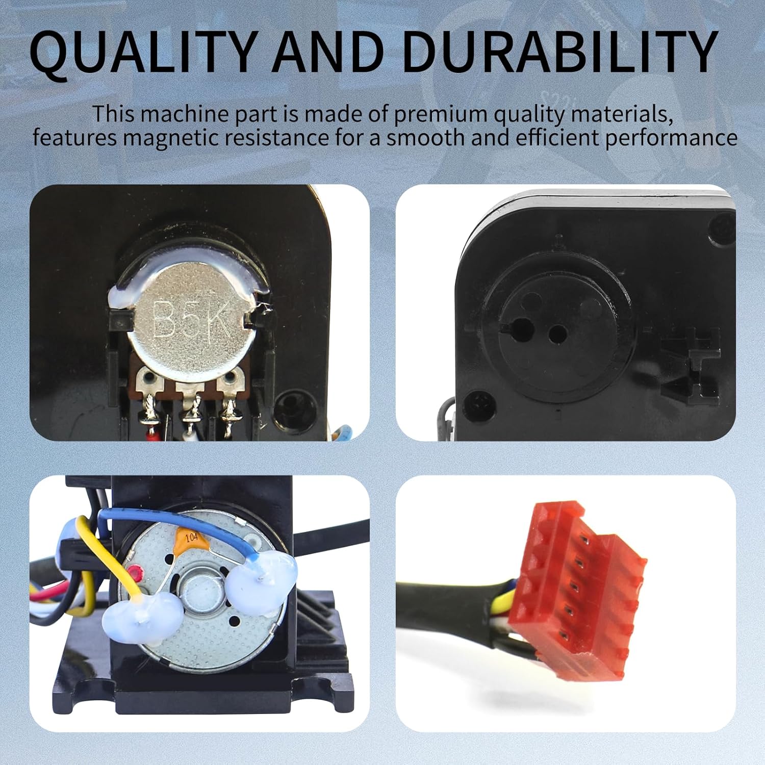 6V Elliptical Resistance Motor Brake Tensioner -Compatible with NordicTrack CX925 Elliptical Trainer- Replacement for NEL07940 193223 175656 182556 182851.