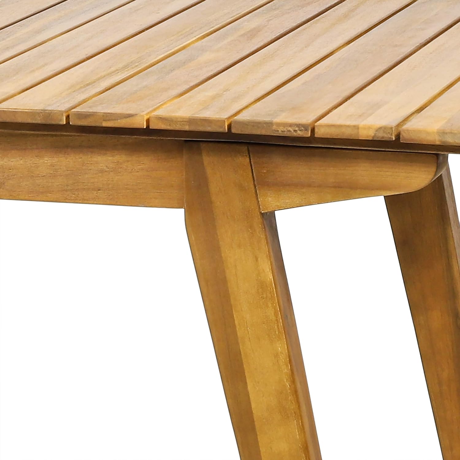 Christopher Knight Home 313209 Hannah Outdoor Rustic Acacia Wood Dining Table, Teak : Patio, Lawn & Garden