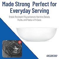 Vista 6 de Carlisle FoodService Products 721507 Ensaladera redonda de salpicaduras, 11 cuartos de galón, transparente