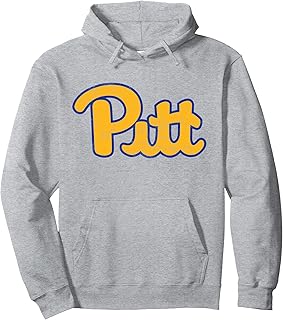 University of Pittsburgh Panthers Distressed Primary Logo Pullover Hoodie