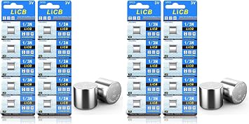LiCB 20 Pack CR1/3N Battery 3V Lithium CR 1/3N Batteries