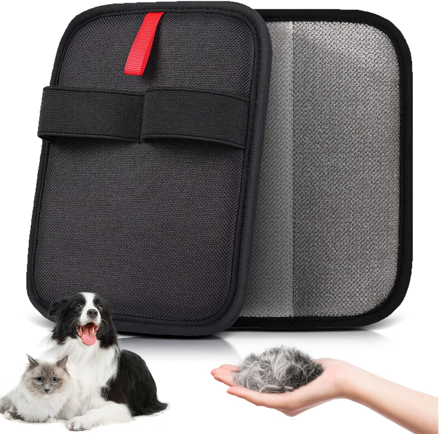 Pet Hair Removal Brush – Reusable Grooming Tool for Cats and Dogs, Ideal for Clothing, Furniture, Carpets, Cat Beds, Car Seats, and More – Upgraded Static Fur Remover (1 Piece)