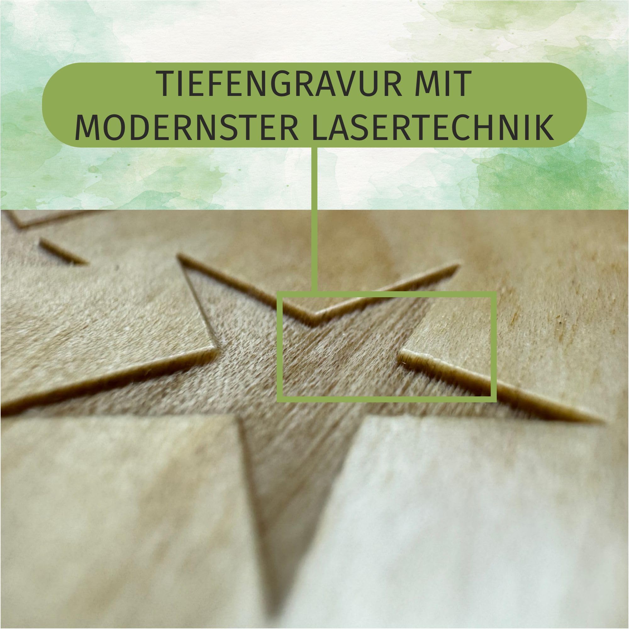 Lasergravierter Kugelschreiber Mit Holzbox – Persönliches Geschenk „Viel Glück“, Aus Bambus, 14 Cm