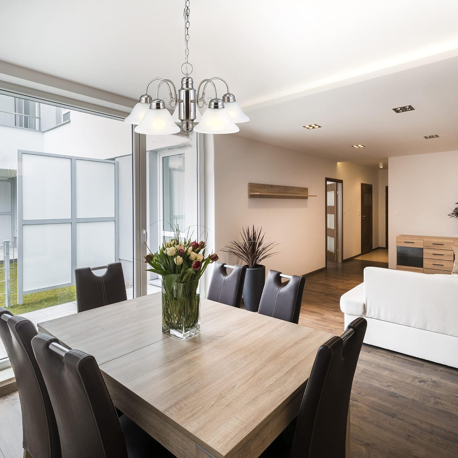 One-Day Sale: Up to 60% Off Design House 511535 Millbridge 5 Light Chandelier, Satin Nickel Up To 40% OFF Design House 511535 Millbridge 5 Light Chandelier, Satin Nickel