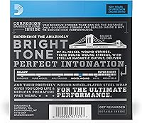 Vista 65 de D'Addario Electric Guitar Strings, XL Nickel, EXL110-10P, Regular Light Gauge 10-46, 6-String Set, Pack of 10