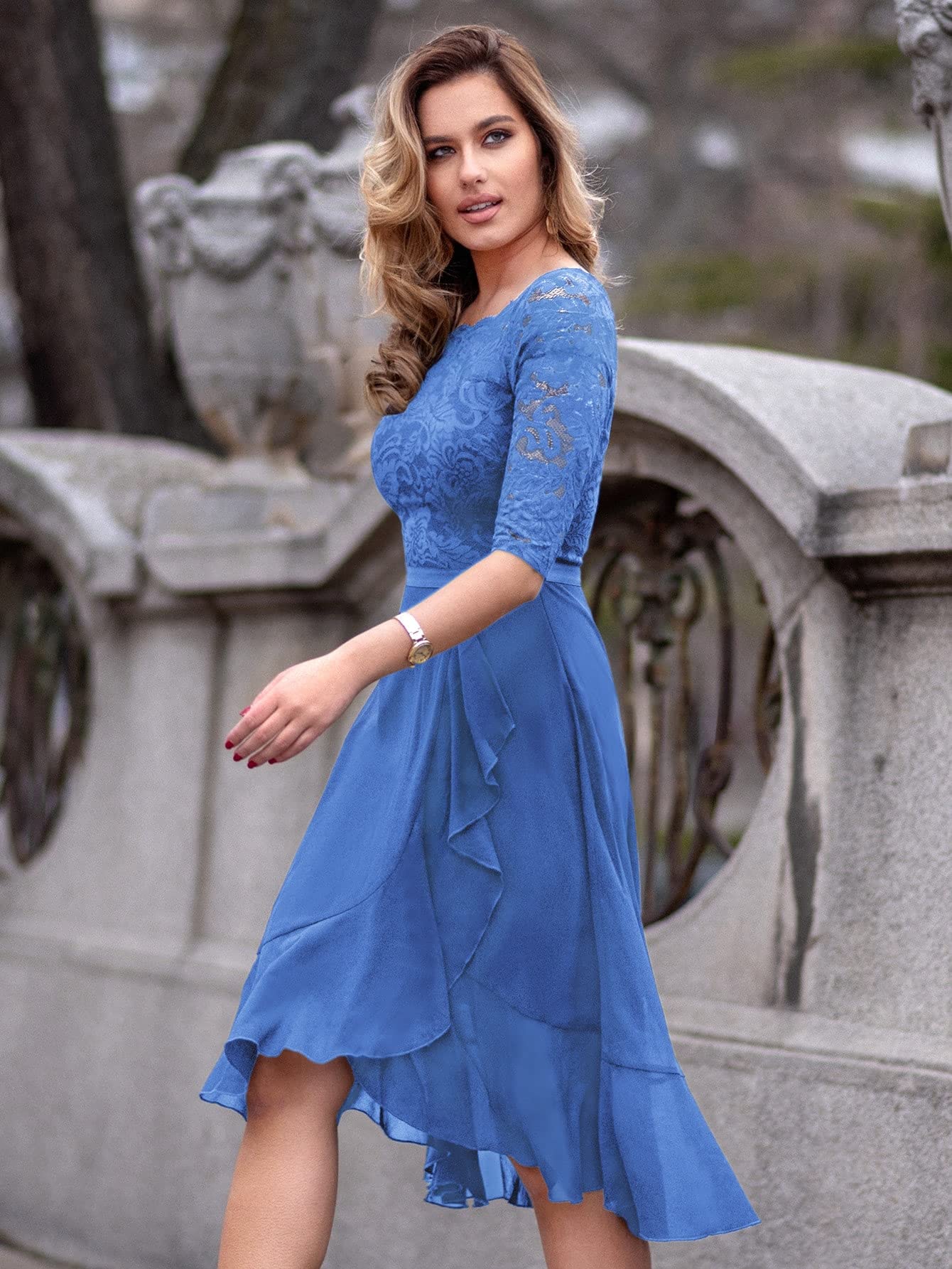 chinese dress ladies Boat neckline dress #1297