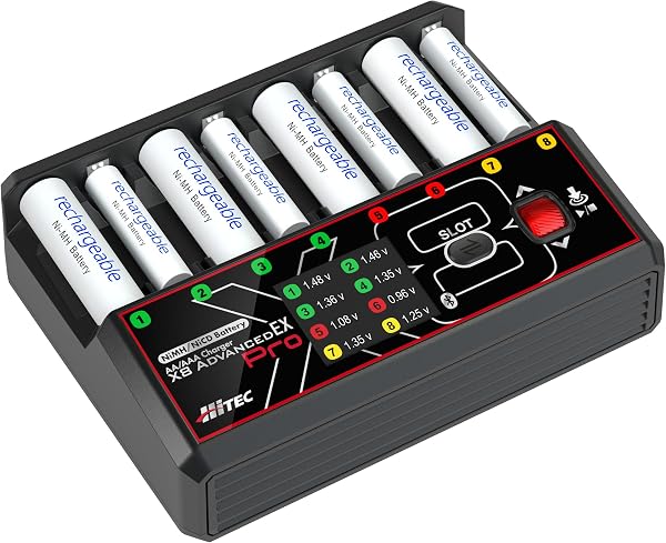 ハイテック マルチプレックス ジャパン (Hitec Multiplex Japan) ハイテック 単三/単四 AA/AAA Charger X8 Advanced EX Pro［ AA/AAA チャージャー X8 アドバンス プロ ］ 日本正規品 44368 - 4