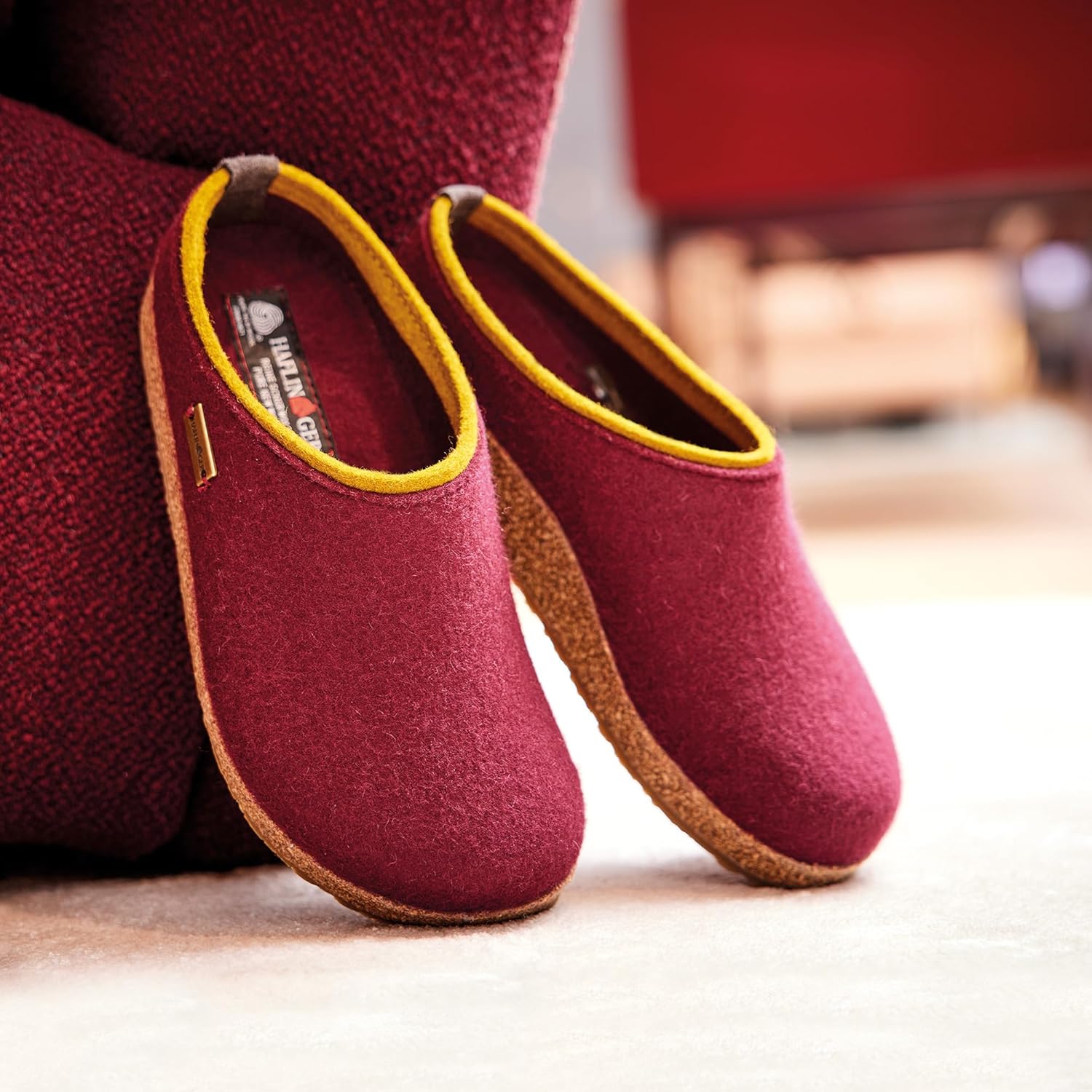 HAFLINGER Kris Felt Clog Wool Slipper Unisex - Image 8