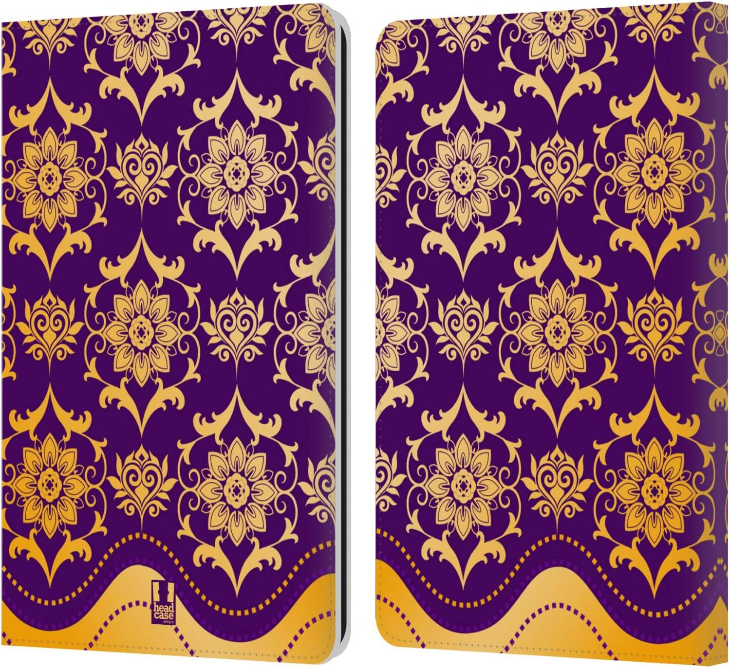 Head Case Designs Fandango Modern Baroque Leather Wallet Case Compatible with Kindle Paperwhite 1/2 / 3