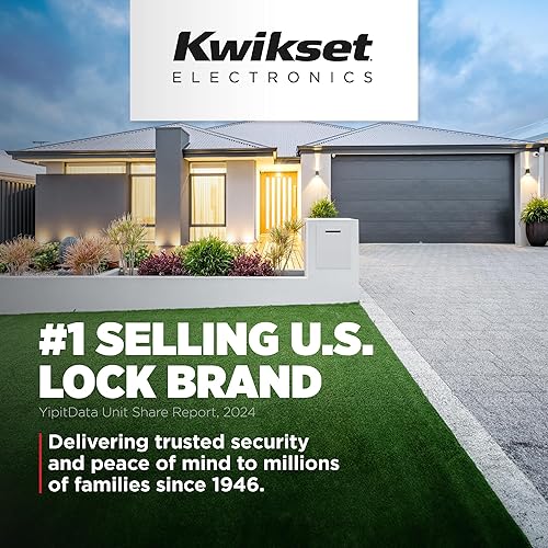 Miniatura 11 de Kwikset HomeConnect 620 Z-Wave - Teclado habilitado de largo alcance con cerradura inteligente, conveniente entrada sin llave, códigos de usuario