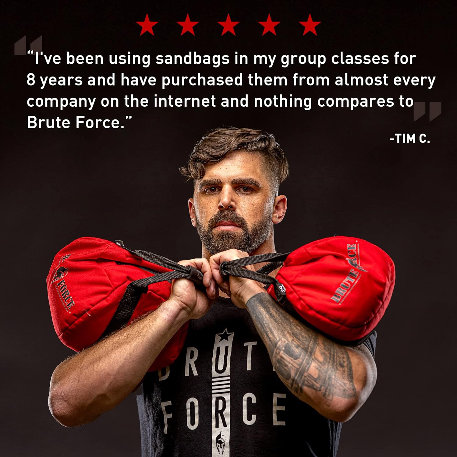 Brute Force Kettlebell Sandbags - Adjustable Workout Equipment for Home Gym and Cross Training - Black - 30lbs and 45lbs Capacity - Made in the USA : Sports & Outdoors