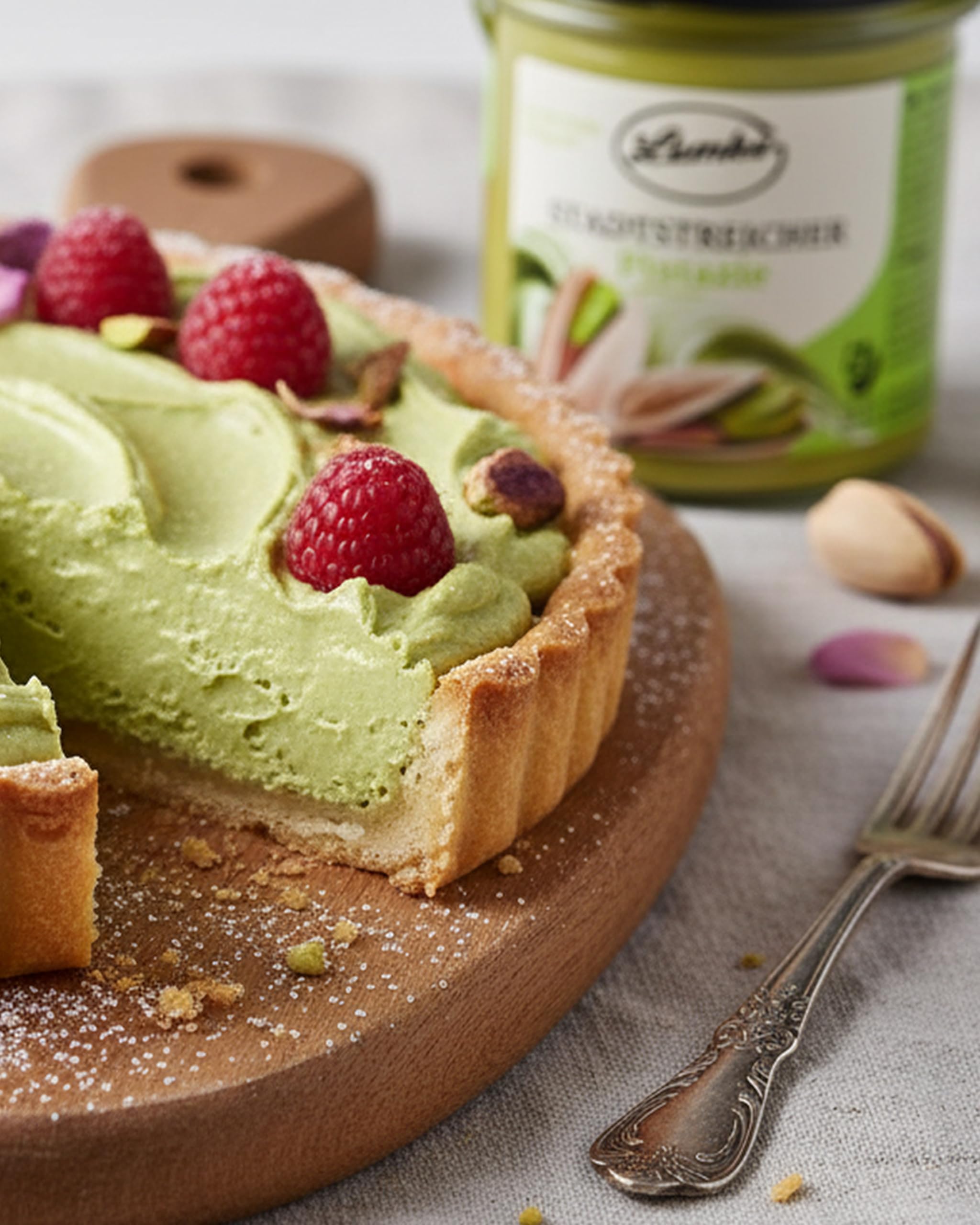 Lemke Stadtstreicher Crema di pistacchio - Crema di pistacchio spalmabile - Gusto finissimo da 18% di pistacchi (8 X 325g)