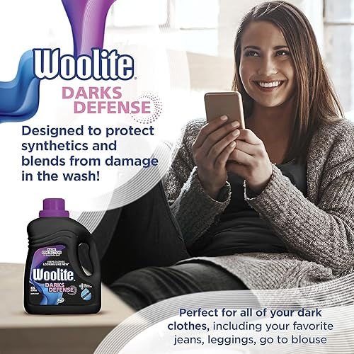 Miniatura 3 de Woolite Darks - Detergente líquido para ropa, 66 cargas, lavadoras regulares y HE, ropa oscura y negra y jeans con 1 limpiador higiénico de inodoro