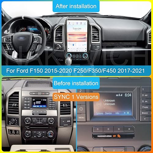Miniatura 7 de Qualcomm Android 11 Radio de coche de 14.4 pulgadas para Ford F150 2015-2021 F250 F350 F450 2017-2021 Actualización estéreo Tesla estilo Dash IPS