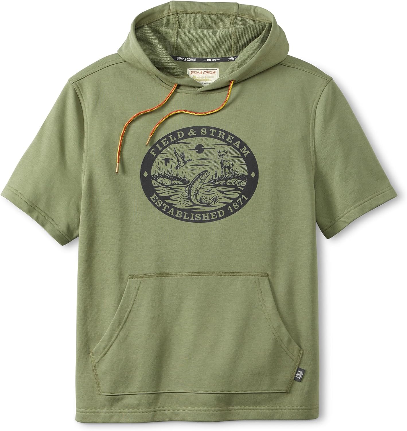 Field & Stream Skiff-Live Short Sleeve French Terry Graphic Hoodie