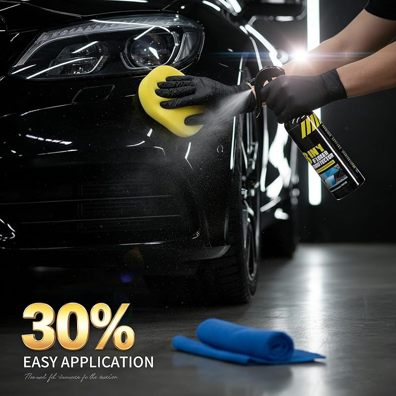Ceramic Coating Spray for Cars Professional German-Engineered SiO₂ Ceramic Maintenance & Paint Protection Spray, High Gloss Hydrophobic Finish, Ideal After Wash, Before Rain & Road Trips