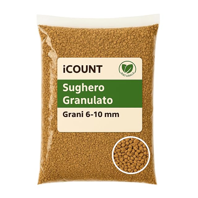iCOUNT Corcho granulado en grano 6-10 mm