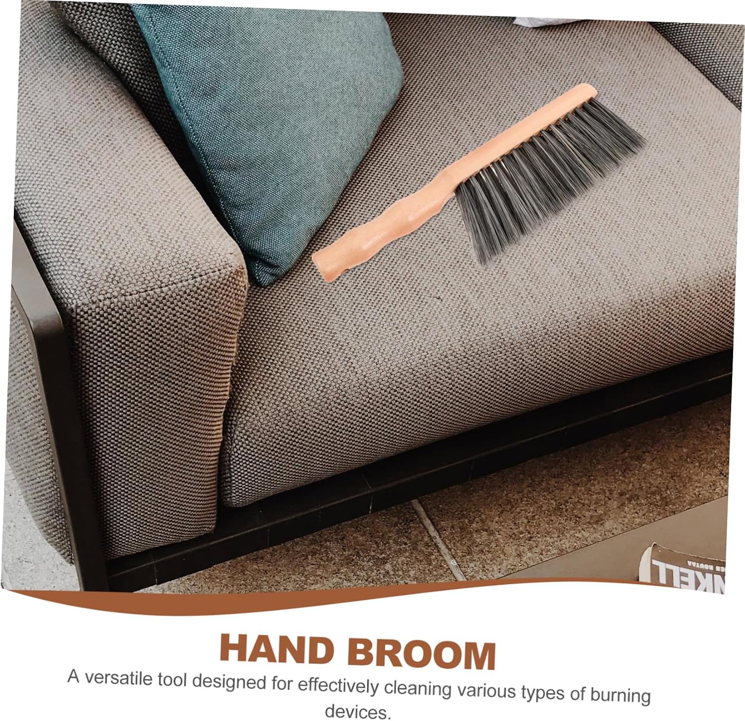 Ipetboom 4pcs Fireplace Brush Soft Bristles for Dust and Debris Removal for Indoor and Outdoor Use Handle for and Garden Cleaning Tasks