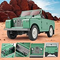 Vista 3 de BEEZRC FMS 1/12 RC Crawler Land Rover Series II RC RTR 4WD 2.4G Model Car Hobby RC Crawler RC Cars Offroad RC Truck Auto de control remoto con Verde
