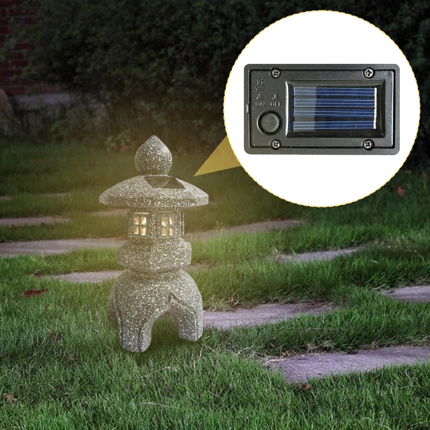 6Pcs Solar Light Replacement Tops 1.57x2.76"Rectangular Waterproof LED Replacement Solar Light Tops for Garden Outdoor Lighting Parts image 5