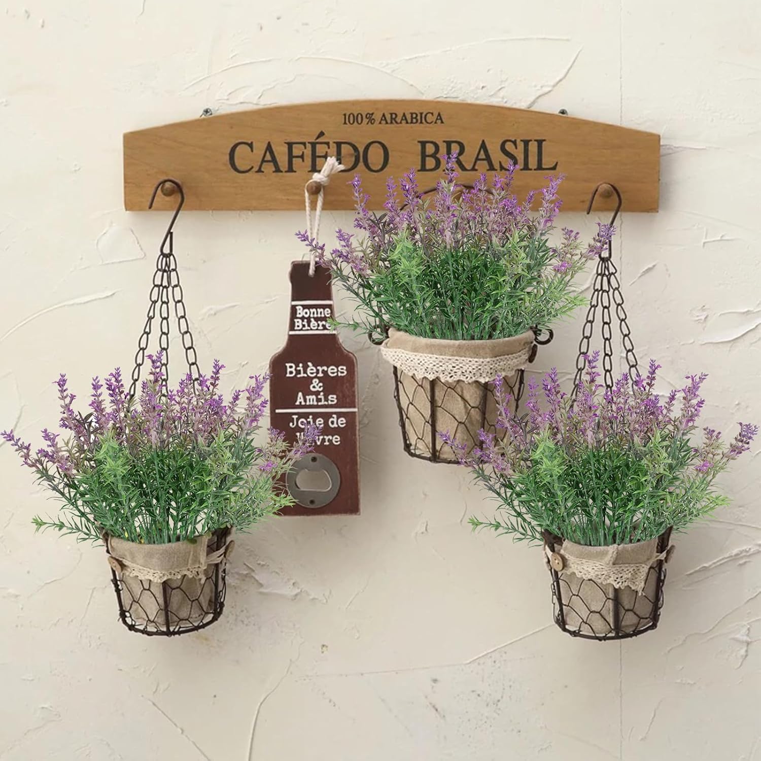 Fake Lavender Artificial Flowers - 12PCS Lavender Plants Shrubs for Wedding Bouquets Artificial Lavender Flowers Indoor Outdoor Faux Foliage Lifelike Fake Flowers for Decoration - Image 3