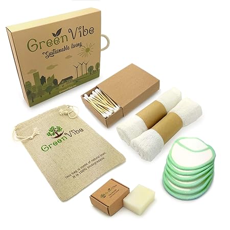 Umweltfreundliches Make-up-Entferner-Set