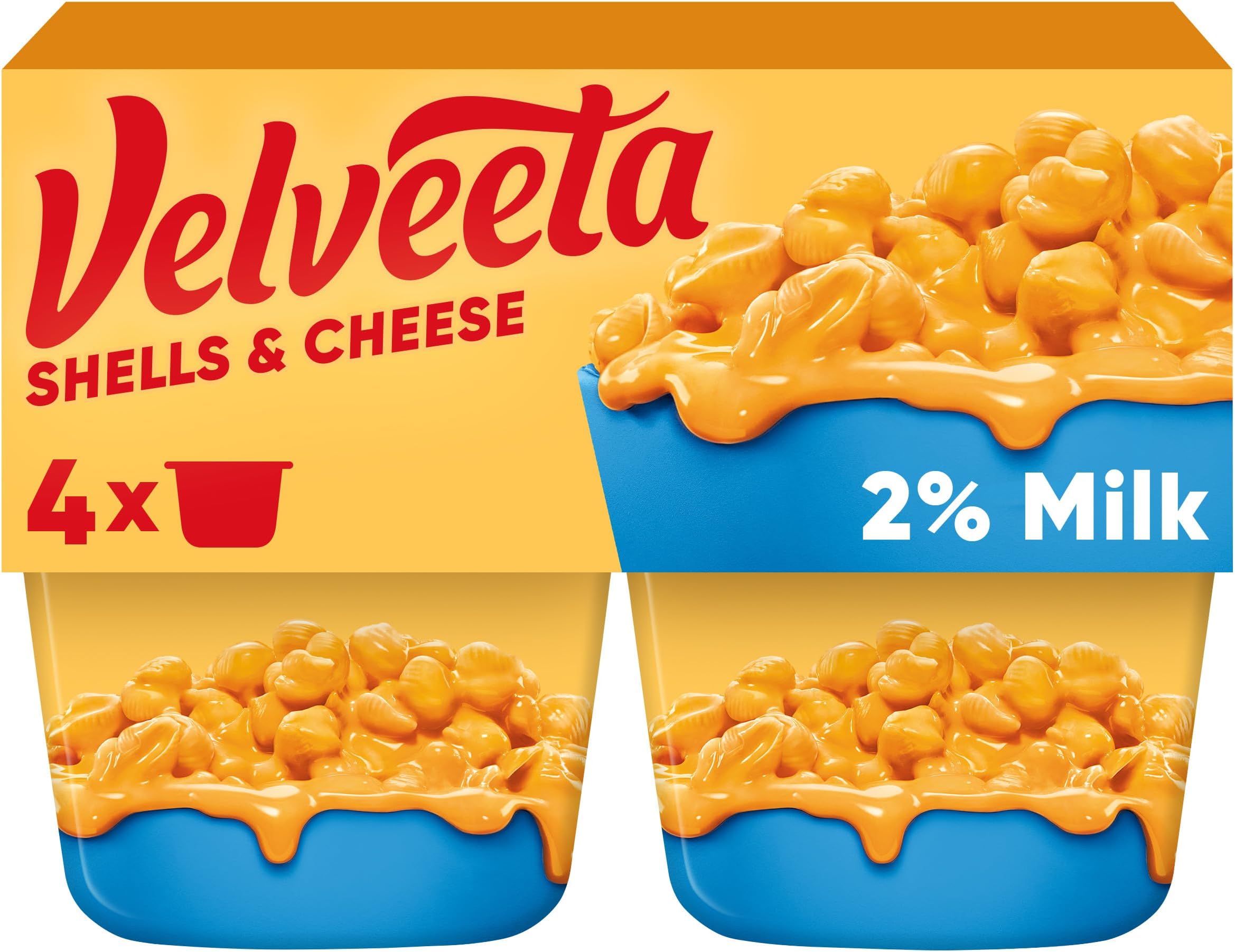 Shells and Cheese Mac & Cheese Dinner, 4 MW Cups, 2.19 oz