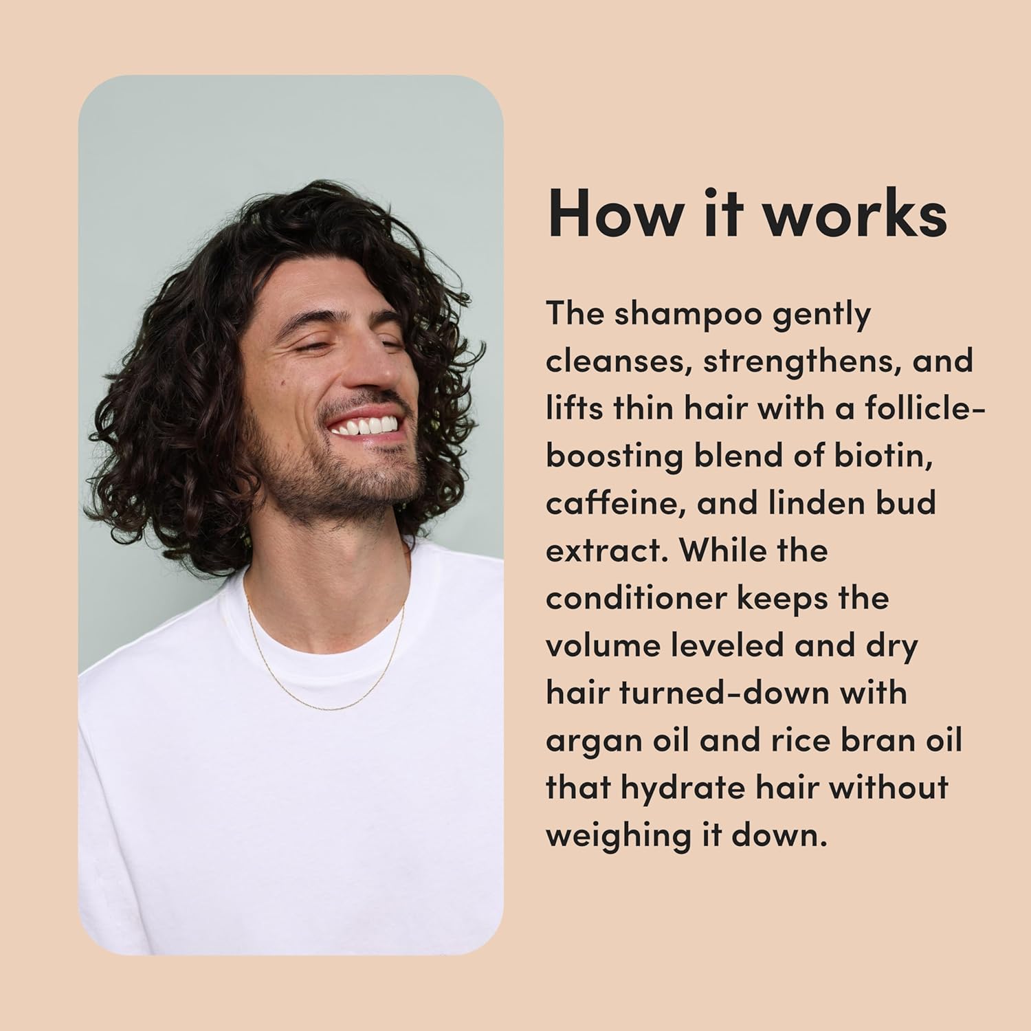 hims Max Volume Shampoo & Conditioner Set - Biovolume 128, Biotin, & Argan Oil - Root Lift & Moisturizing for Fine Hair - Sulfate-Free, Paraben-Free, Vegan - Citrus Spice Scent - 6.4 Fl Oz Each