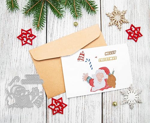 Miniatura 4 de Troqueles de metal para cortar calcetines de oso de Navidad, calcetines de oso troquelados, plantillas en relieve, molde de plantilla para tarjetas