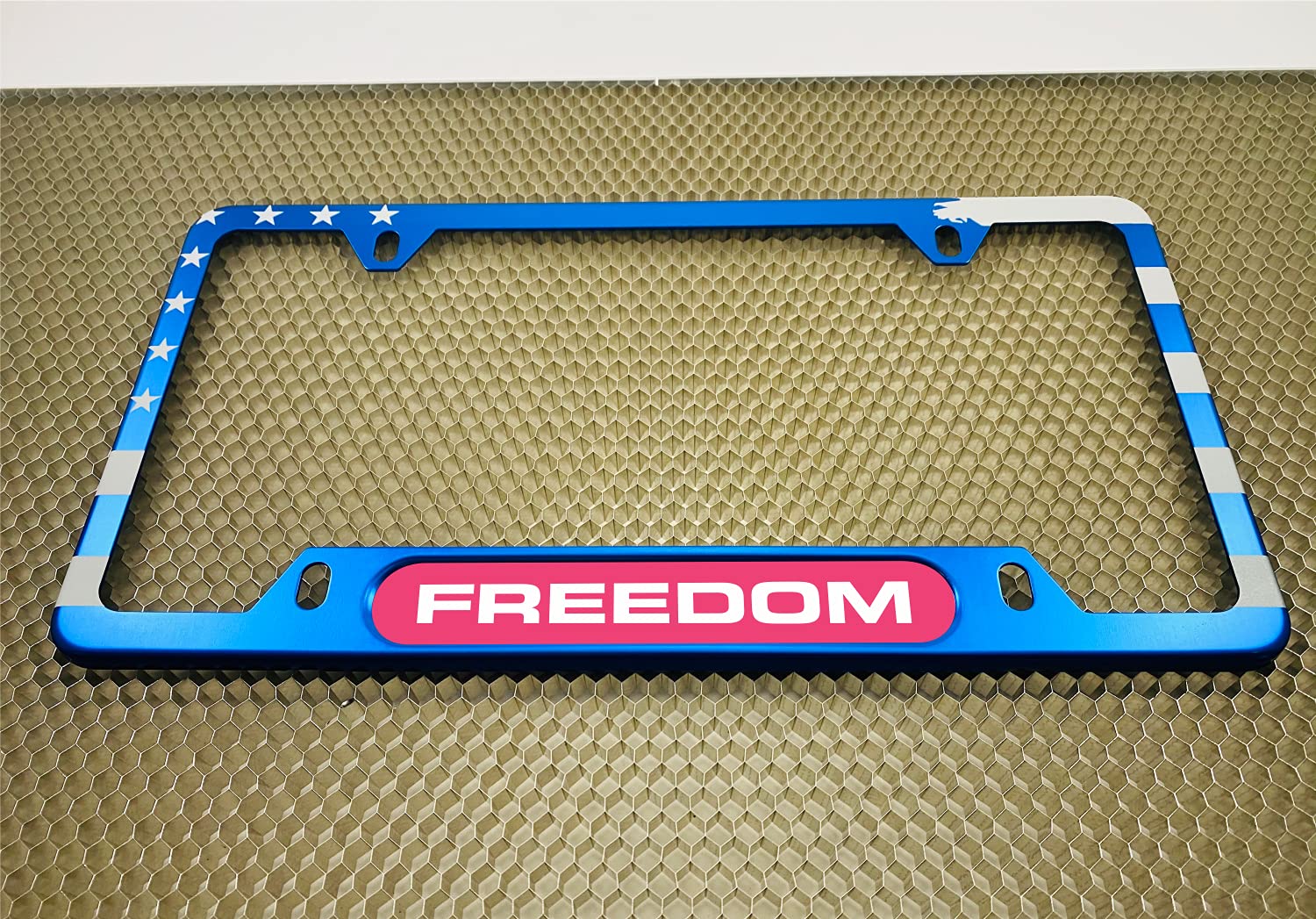 USA Patriotic | American Flag Custom Personalized Anodized Aluminum Thin Top | - Picture 41 of 133