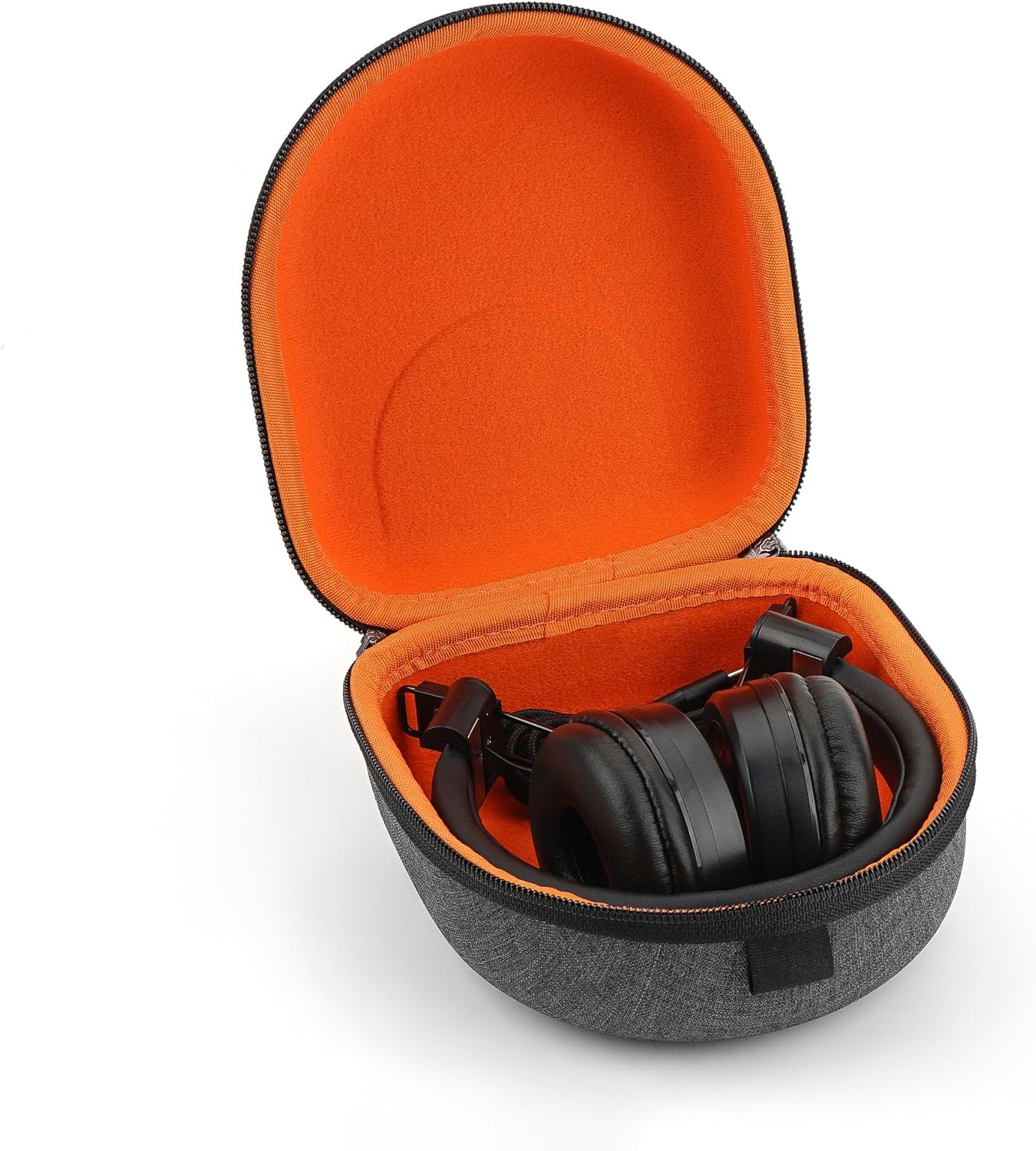 Geekria Shield Headphones Case Compatible with JLab Go Lux ANC, Audio Neon Folding/Studio Pro, Replacement Hard Shell Travel Carrying Bag (Dark Grey) - Image 2