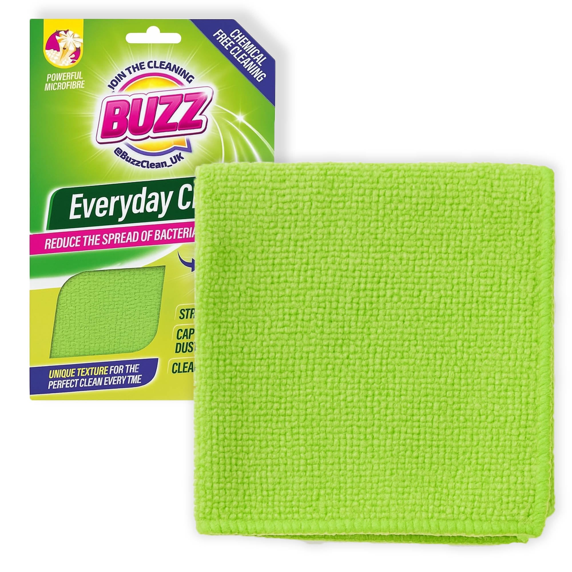 Keep It Handy Green Buzz Microfibre General Purpose Cloth With Germ Shield