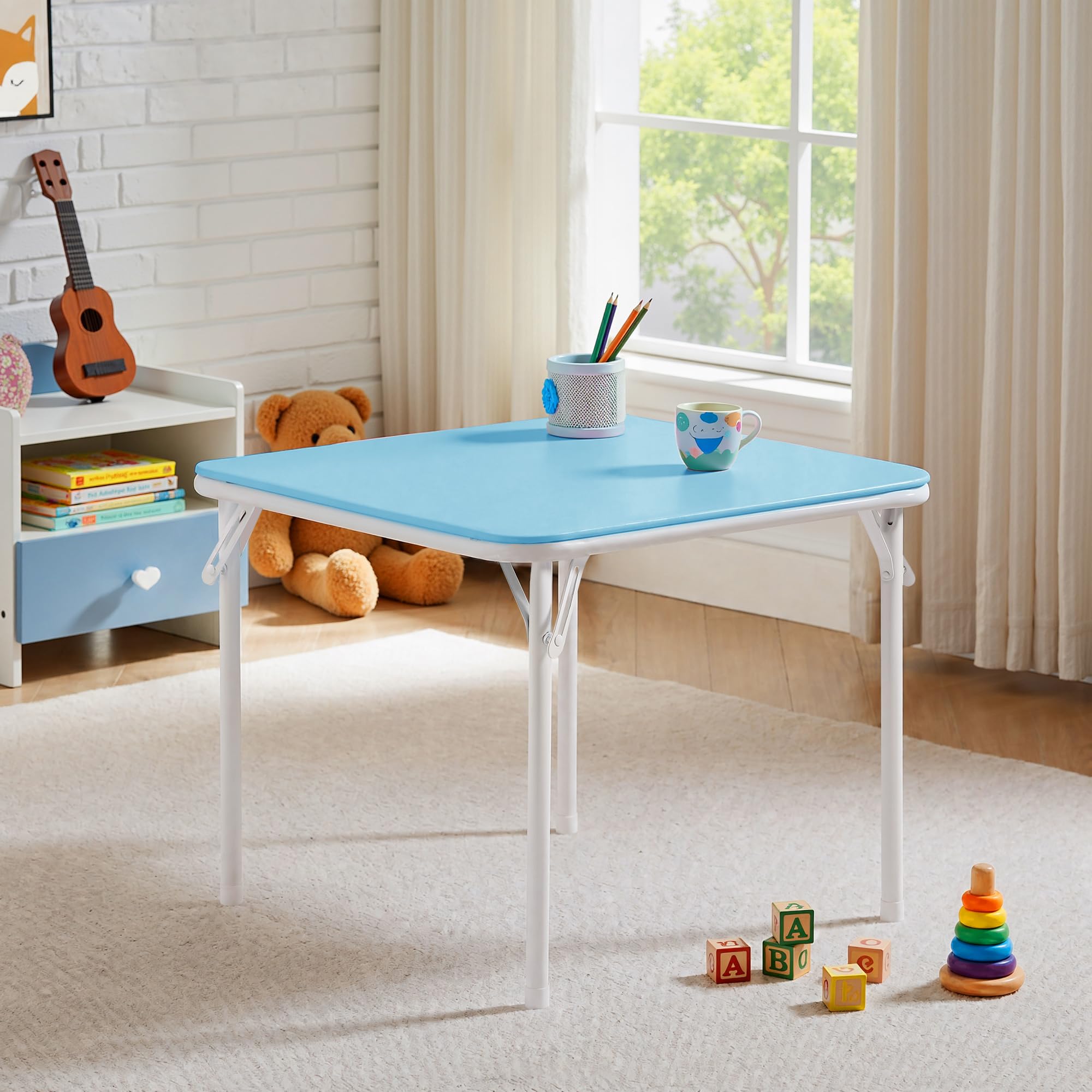 Amazon.com: VECELO 24'' Kids Folding Activity Card Table, with