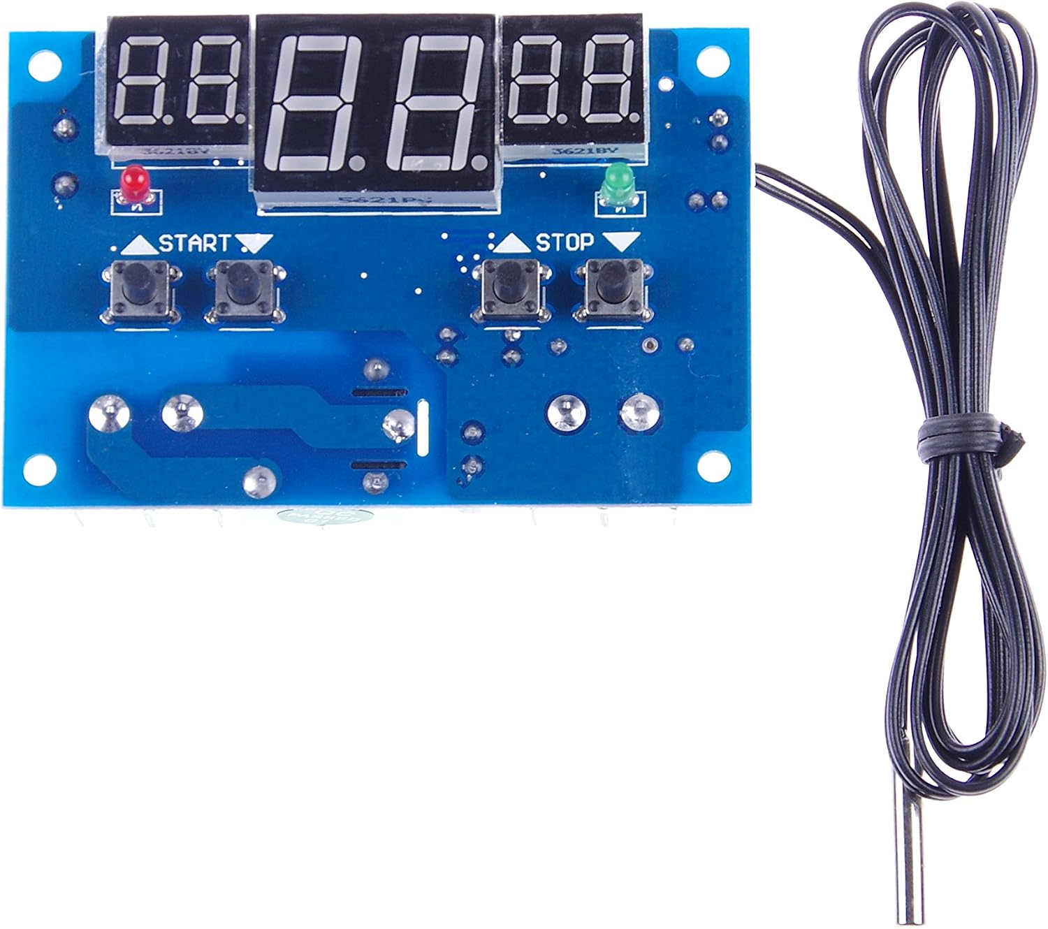 Amazon.com: KNACRO Digital Thermostat DC 24V -9~99℃ Temperature ...