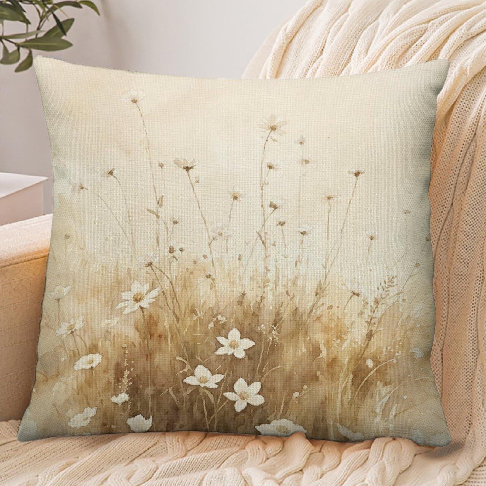 Fekiloot Style Wild Flowers Pillowcase Pillow Sham Pillow Case