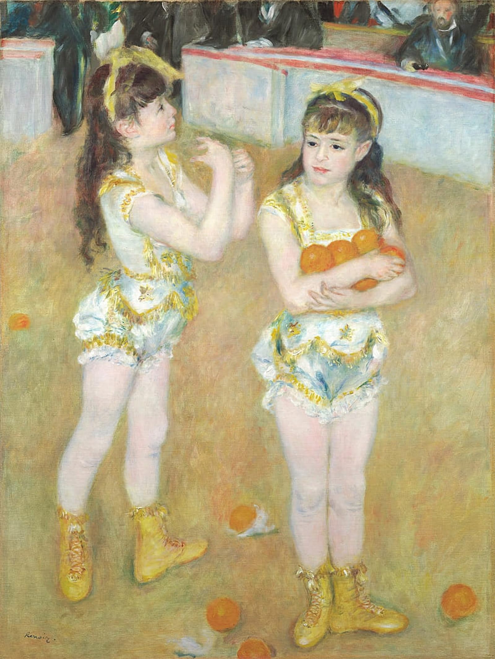 SERENDIPITP Aesthetic Poster Photo Wall Print Retro Picture Acrobats At the Cirque Fernando Francisca and Angelina Wartenberg by Pierre Auguste Renoir Modern Wall Artwork for Home Decor 60x90cm