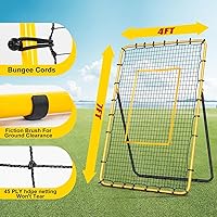 Vista 6 de Volleyball Rebounder Net 7x4 ft -5 Angles Adjustable, Outdoor Portable or Home Training Equipment, Backyard Volleyball Trainer with Rebound Net