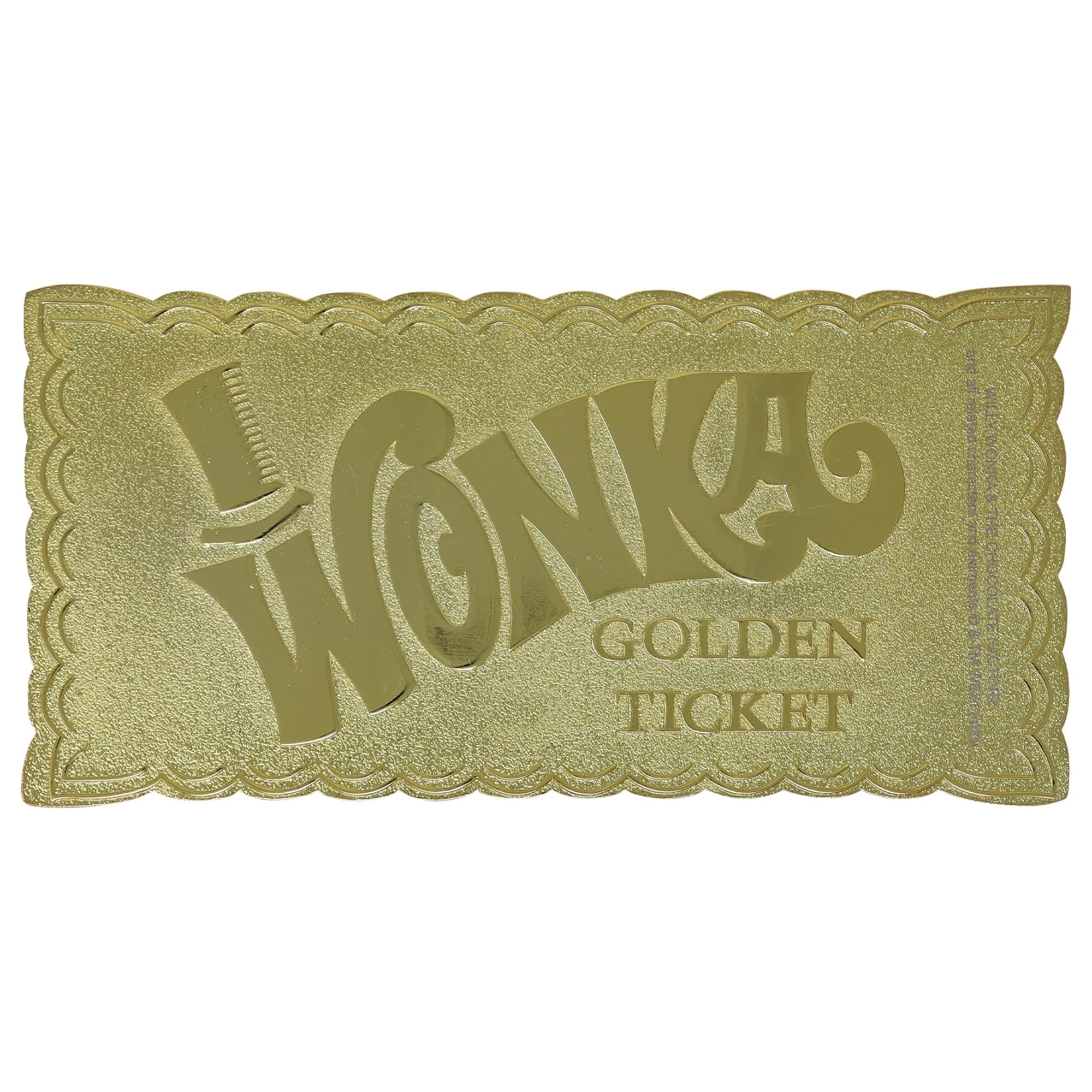 Amazon.com: Willy Wonka Full-Sized Golden Ticket Replica