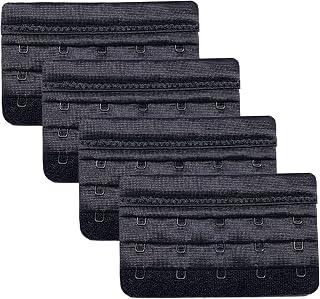 Bra Extender - 2 Hook / 3 Hook / 4 Hook / 5 Hook Bra Extenders for Women - Black & White & Beige Nylon Bra Extension Strap