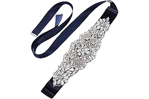 Yanstar Bridal Rhinestone Wedding Belt: Shimmering Elegance for Your Special Day
