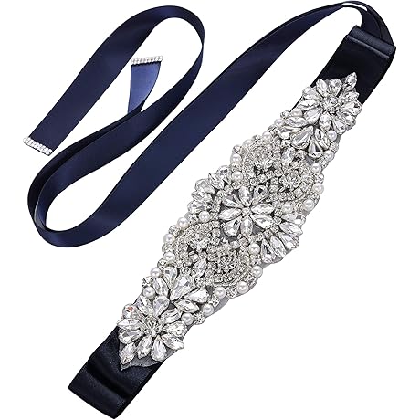 Yanstar Bridal Rhinestone Wedding Belt: Shimmering Elegance for Your Special Day