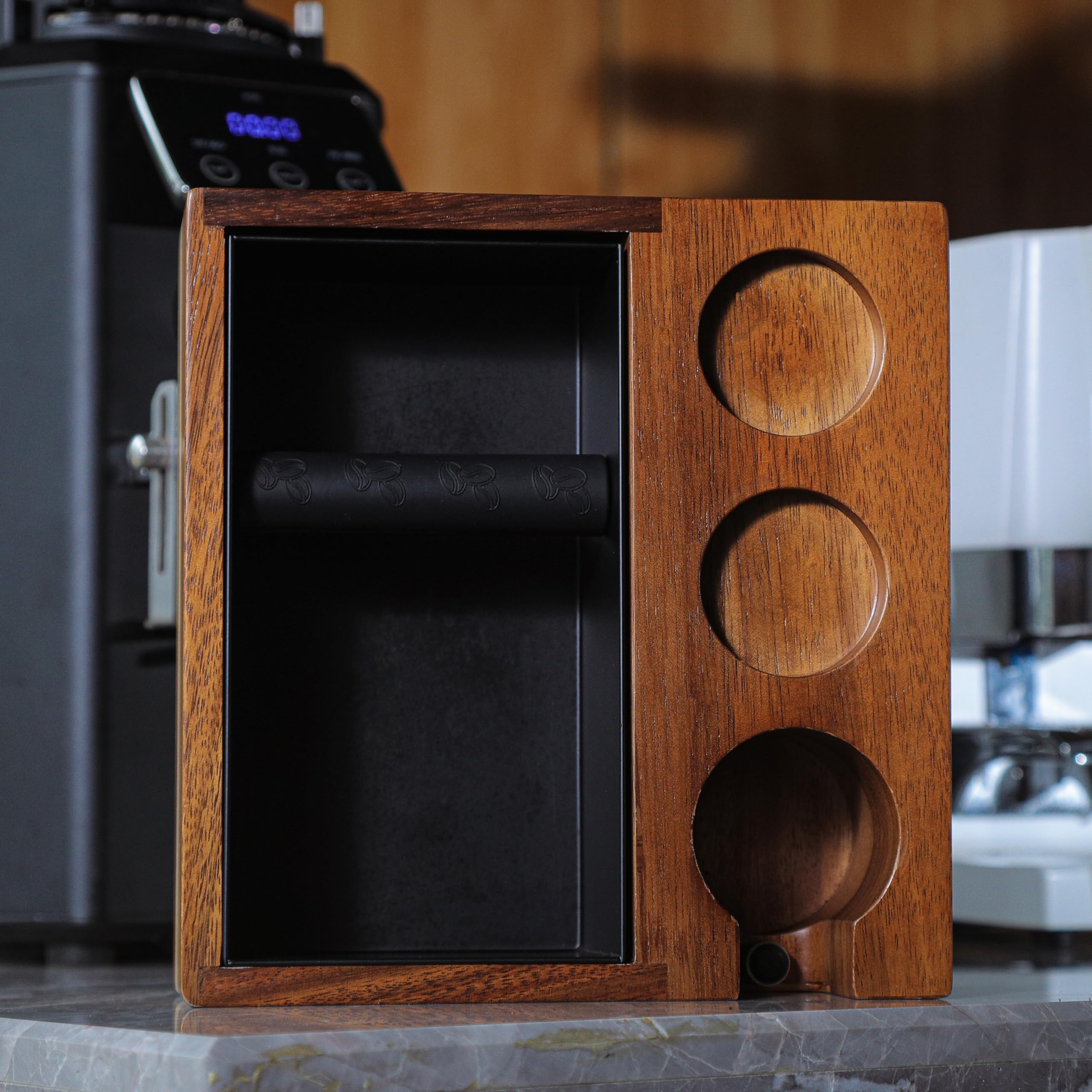 Amazon.com: KNODOS 51mm Espresso Knock Box and Tamping Station